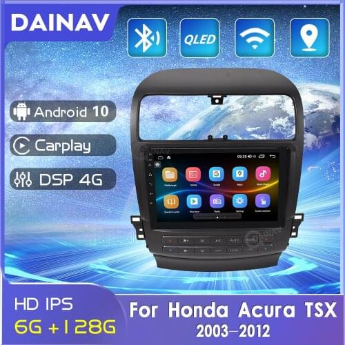 128GB 2 Din Android Car Radio For Acura TSX 2004 2005 2006 2007 2008-2012 Car Autoradio GPS Navigation Multimedia DVD player