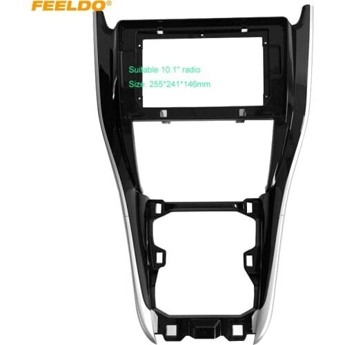 FEELDO Car Audio Fascia Frame Adapter For Toyota Harrier 10.1 "Big Screen 2Din Dash Audio Fitting Panel Frame Kit