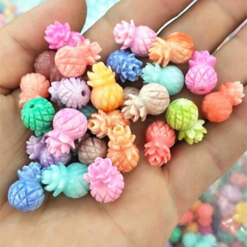 15pcs new beads arrival pineapple shape matching beads for women necklace making accessories 11x16mm beads accessories and find