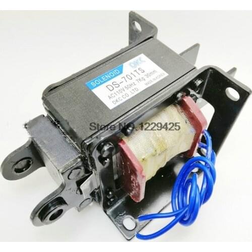 Solenoid Traction Electromagnet DS-701TS DS-701TD AC110V 50HZ 7Kg 30mm