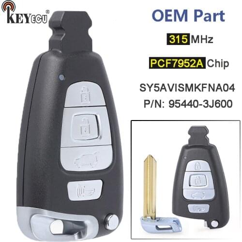 KEYECU 315MHz PCF7953A 95440-3J600 SY5SVISMKFNA04 OEM Parts Smart Remote Key Fob for Hyundai Veracruz 2007-2012
