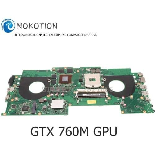 NOKOTION G46VR MAIN BOARD For ASUS G46VR Laptop Motherboard GTX760M Graphics 2G HM76 HD4000 DDR3 full test