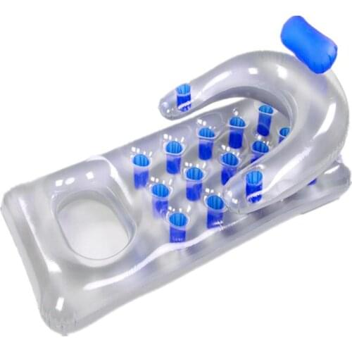 Inflatable Pool Float Lounge Chair Floating Row Summer Water Toys For Children Adults Beach Multipurpose PVC Swimming Mattress