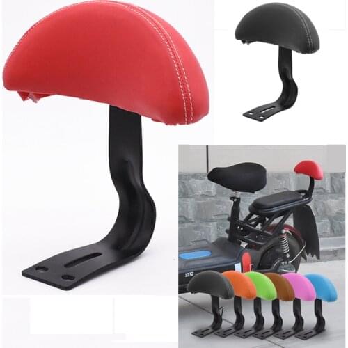Electric Bicycle Rear Seat Backrest Support Saddle Backrests Leather Seatback Cushion Pad For Electrical Car Motorcycle Scooter