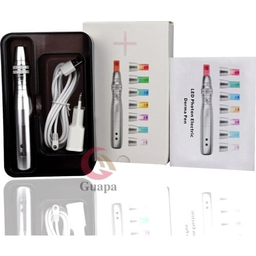 Electric Derma Pen Professional Wireless Electric Skin Care Kit Tools Microblading Nano Needles Tattoo Gun Face Care Tools
