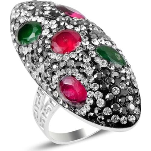 Silverlina Silver Zircon Stone Ring