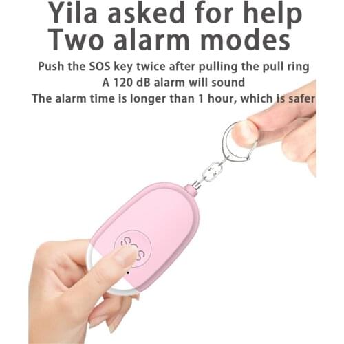 Self Defense Personal Safety Alarm Security Wolf Auto Alarme Seguridad Anti-Rape Whistle 130dB Sound Loud Keychain Protection