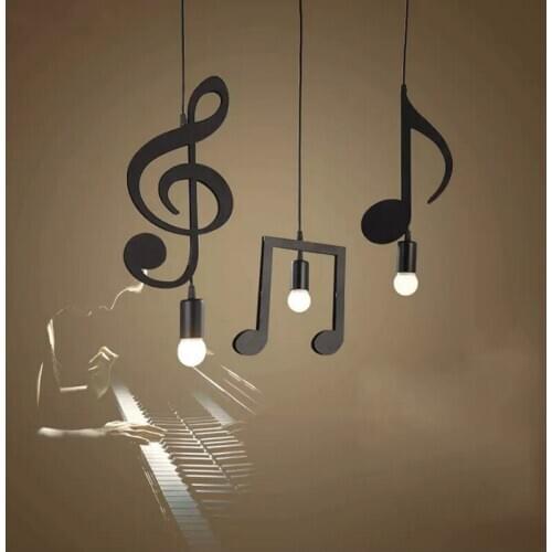 New Modern Nordic Pendant lights A-Z Words Music Character E27 Pendant Lamp For Indoor Lighting Bar Bedroom kitchen Pendant Lamp