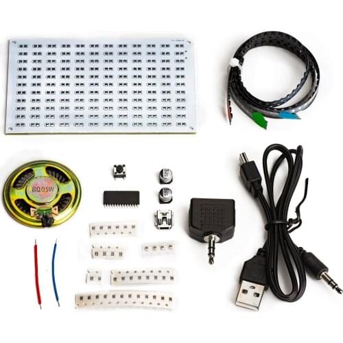 LED colorfule music spectrum display Electronic DIY training welding assembly parts