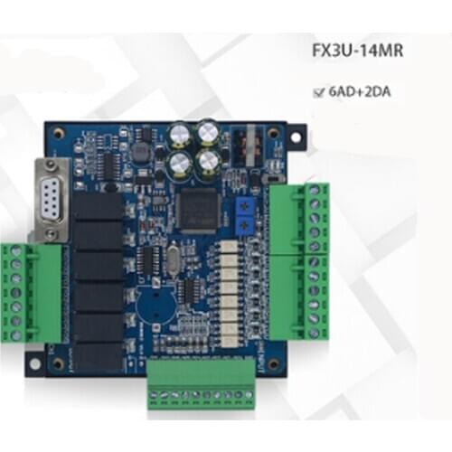 Domestic PLC industrial control board FX3U-14MR with analog high-speed input and output simple controller