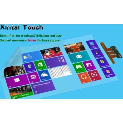 Xintai Touch! 46" Transparent Interactive Touch Foil Film,20 touches, 16:9, for Shooping Mall, Exhibition, Show