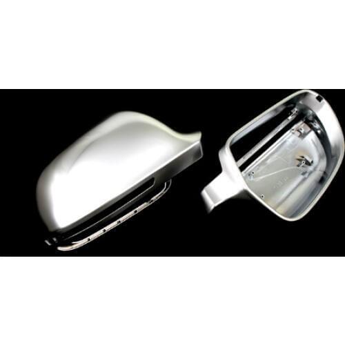 S Line Style Silver Matt Chrome Side Mirror Cap Replacement For Audi A4 B8