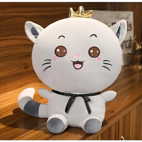 1Pcs Big Face Cat Doll Cats Stuffed Toys Cat Plush Toys Doll for Kids Party Birthday Cute Gifts for Girl Kawaii Plush Pillows