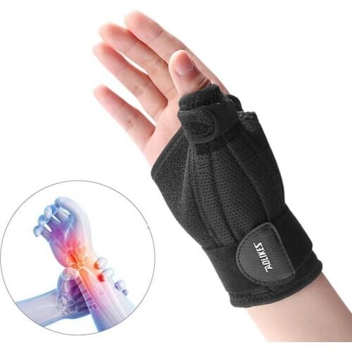 1Pcs Thumb Brace Durable Adjustable Elastic Two-way Thumb Stabilizer Finger Support Wrist Band for Tendonitis Arthritis