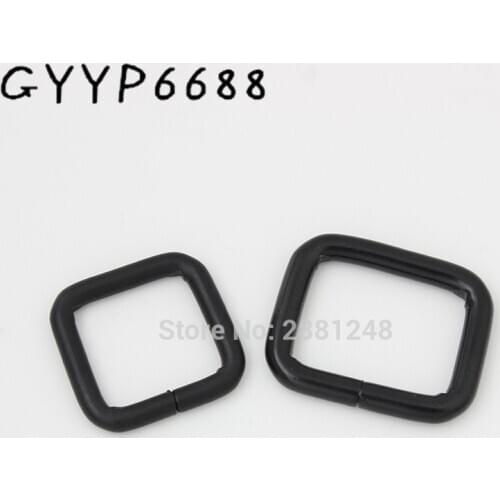 10-30pcs dark black round edge metal buckle,square buckle fasteners diy accessories DIY rectangular buckle