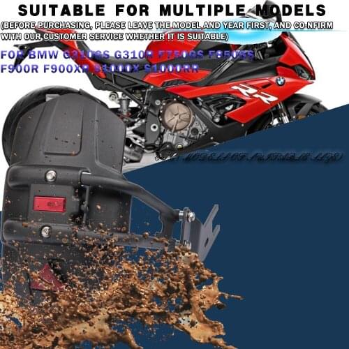 For BMW G310GS Motorcycle Mudguard G310R G310 G 310 R/GS 2018 2019 Rear Fender Splash Guard Tire Hugger Mud Guard Cover Kit