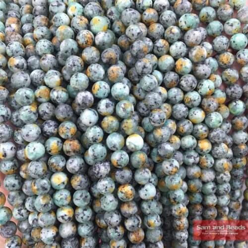 Wholesale Natural Stone Dull Polish Matte Colorful Spot Beads 6MM 8MM 10MM 12MM For Bracelet Necklace Making MCSB01