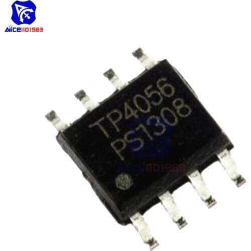 50PCS/Lot IC Chips TP4056 4056 SOP-8 8 Pin SMD SMT Lithium Battery Charging IC Original Integrated Circuit
