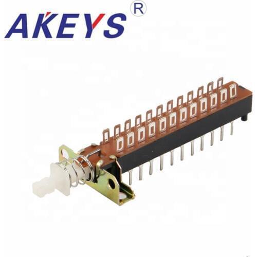 10PCS PBS-82H18 24PINS KAN-Z8-1 Straight key switch with bracket