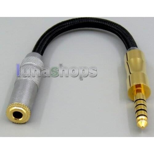 LN006089 Balanced Weave Cloth OD 5mm 4.4mm cable for Sony PHA-2A NW-WM1Z NW-WM1A AMP Player To 3.5mm 3 poles Female Converter