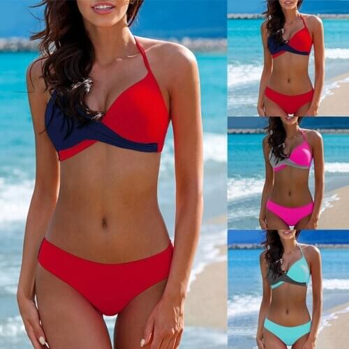 Swimwear women swimsuit bikini 2020 Womens Padded Push-up Bra Bikini Set Swimsuit Bathing Suit Swimwear maillot de bain femme