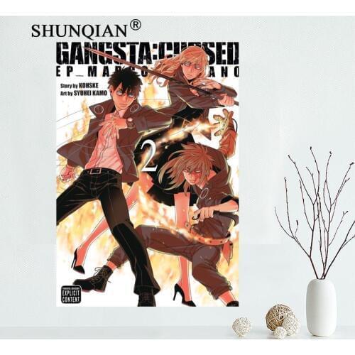 Hot! gangsta cursed Canvas Cloth Poster for Home Decor painting Art Custom Print Picture