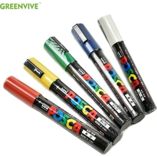 5PCS/Lot POSCA 5M Queen Bee Marking Marker Pen Non-toxic Beekeeping Queen Rearing Marking Pen for Beekeeping Beehive