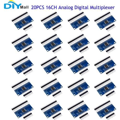20pcs 16CH 16channel Analog Digital Multiplexer Breakout Board Module CD74HC4067 CMOS Precise Module For Arduino