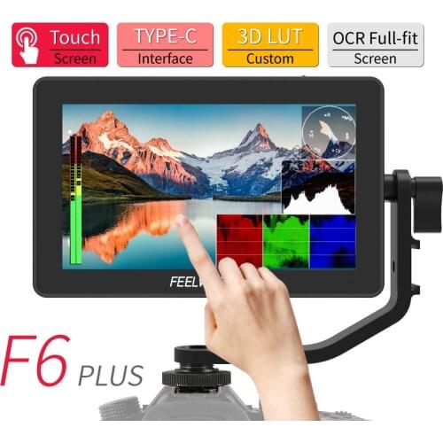 FEELWORLD F6 PLUS 5.5 Inch on Camera DSLR Field Monitor 3D LUT Touch Screen IPS FHD 1920x1080 Video Focus Assist Support 4K HDMI