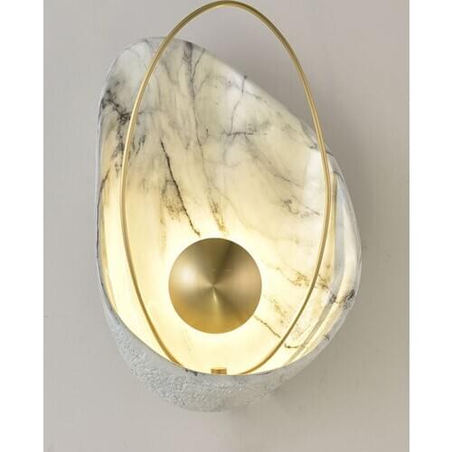 Shell Shape Led Wall Light Lighting Modern Creative TV Background Wall Bedside Foyer Wall Lamp Sconce Special Nordic Home Deco