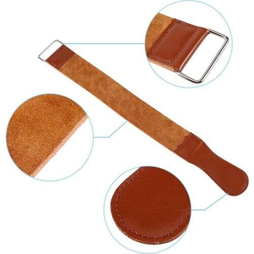Genuine Leather sharpening Strap Barber Straight Razor Shave Sharpening Sharpener Folding Knife Knives Sharpening Belt Polishing