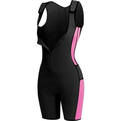 Neoprene Sauna Suit Sweating Bodysuit Jumpsuits Shorts, Strong, High Elastic, Stretchable and Breathable