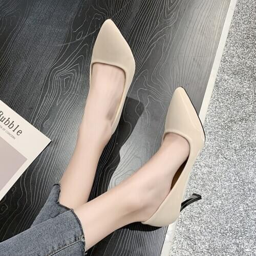 New High heel pumps womens shoes womens high heels classic Thin Heels weddin slip-on g shoes classic womens fashion W27-41