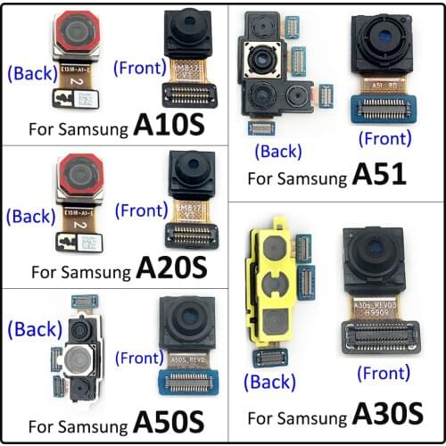 New Back Big Main Camera Module And Front Small Camera Module Flex Cable For Samsung A10S A20S A30S A50S A51
