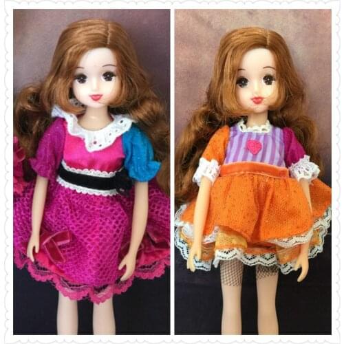 30cm Doll Dress Fashion Clothes suit for licca For Barbie Doll for blythe Accessories Baby Toys Best Girl' Gift 15 wave