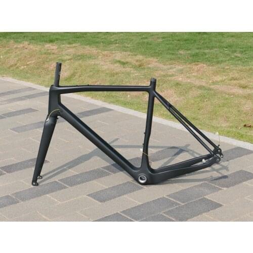New Arrival Full Carbon UD Matt Gravel Bike Bicyce Thru Axle Disc Brake Gravel Frameset Frame Fork 46/49/52/54/56/58/61cm