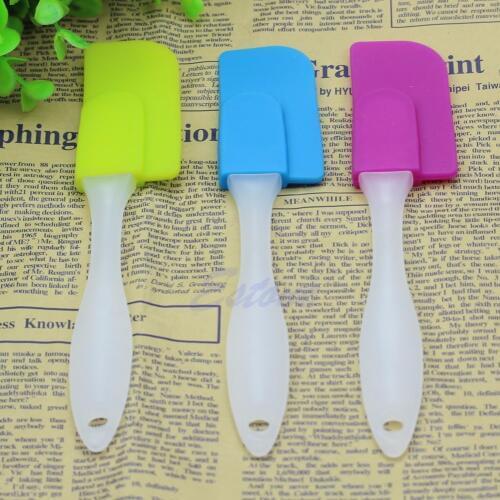 Silicone Spatula Baking Scraper Butter Mixer Cooking Cake Kitchen Utensil 1Pcs