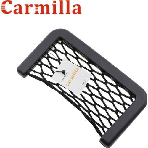 Carmilla Car Storage Net String Pouch Bag GPS Phone Holder Pocket Organizer For Nissan Qashqai J11 J10 X-Trial T31 T32 Murano