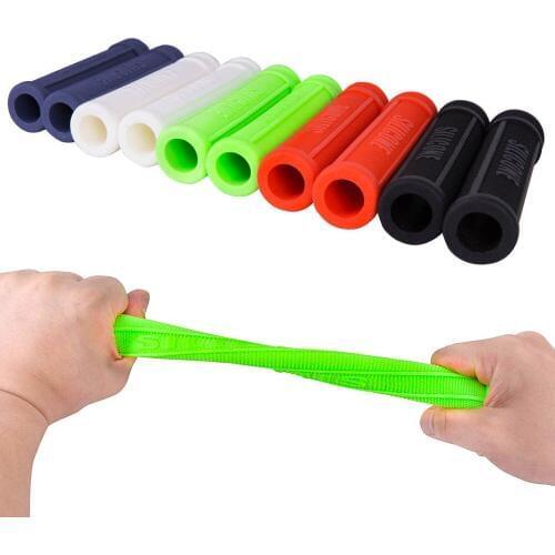 Bicycle Grips with Bar Plug Pure Silicone Gel Durable Shock-Proof Anti-Slip For MTB Mountain Bike Road fixed gear Bicycle Parts