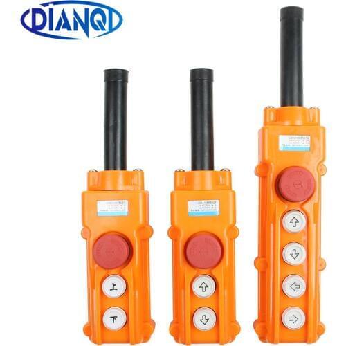Cob Rainproof Up-down Pushbutton Crane Hoist Switch ,Waterproof COB-61h push button switch