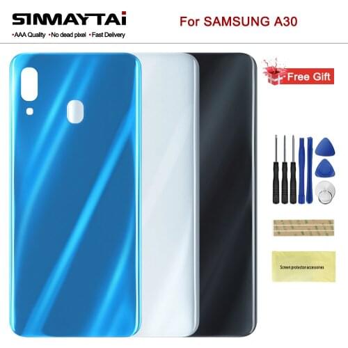 For Samsung Galaxy A30 A305 A305F SM-A305F Back Battery Housing Cover Case Battery Door Rear Lid A30 2019 Replacement