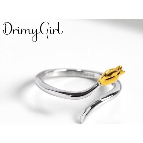 Boho Korean Open Adjustable Rose Flower Finger Rings for Women Wedding Ring Jewelry Valentines Day GIFT 2021