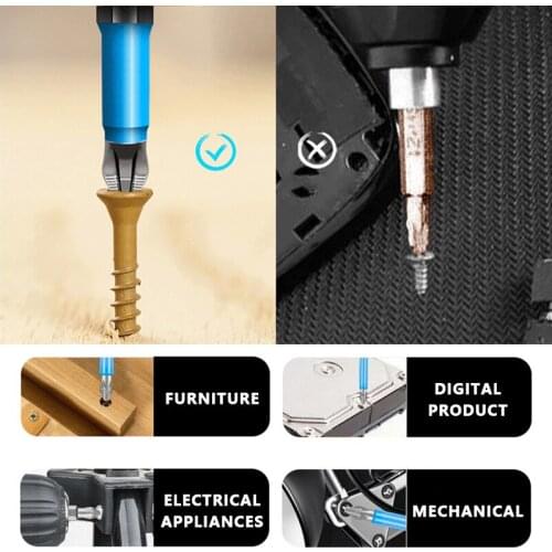 1/7pcs screwdriver Bits PH2 25/50/65/70/90/125/150mm Anti-slip Magnetic Bits Electric Drill Driver Hand Tools