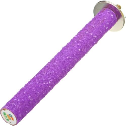 1pc Bird Paw Grinding Toys Mini Parrot Perches Stand Platform 14cm Pet Birds Cage Perches Tools Random Color