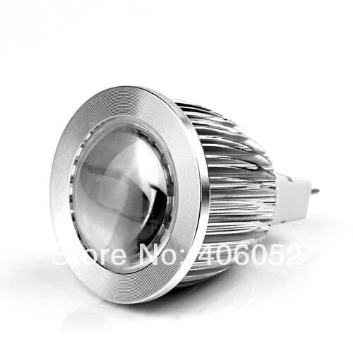 10 X Wholesale Dimmable 7w Mr16 12v Led Cob LED Lamp Light Led Spotlight White/Warm White Led Lighting
