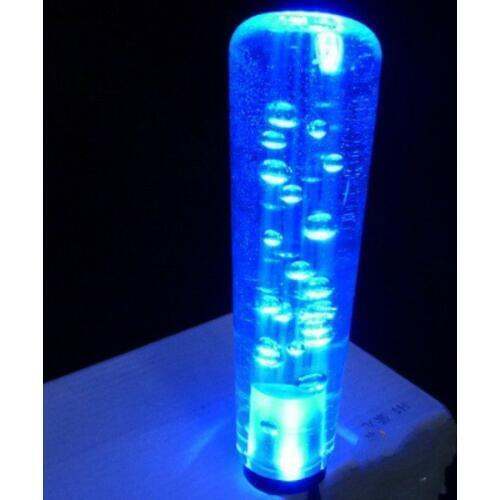 15cm length car Gear Shift Knob with LED, Crystal Acrylic With led lights Gear head, red / blue / Purple, fast shipping
