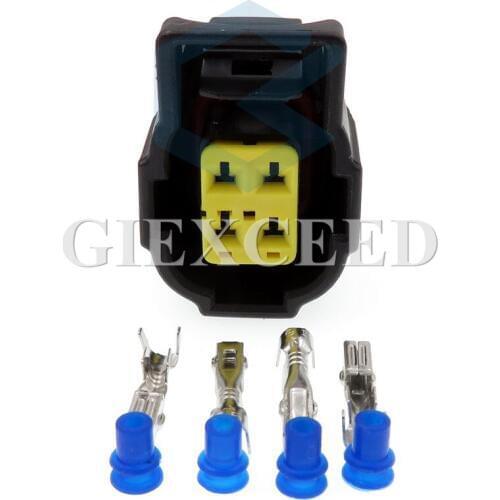 2 Sets 4 Pin Female Electircal Automotive Connector For Auto Wiring Harness Socket