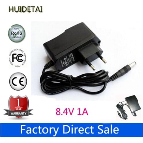 8.4V 1000mA 1A 5.5*2.1mm Universal AC DC Power Supply Adapter Wall Charger For lithium battery pack Free shipping