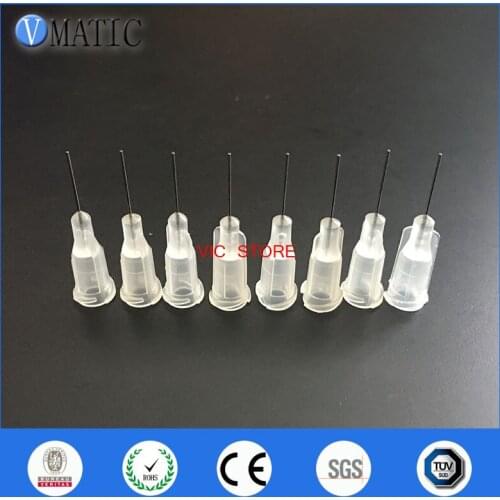 Free Shipping 100 pcs 27G TE Premier Dispensing Tips 0.5" Tubing Length 100 Pcs Liquid Dispenser Needle 1/2 Inch