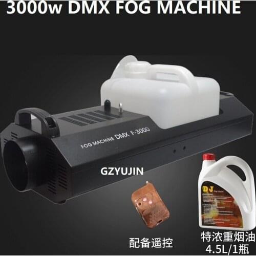 Wireless remote control 3000W smoke machine with DMX 512